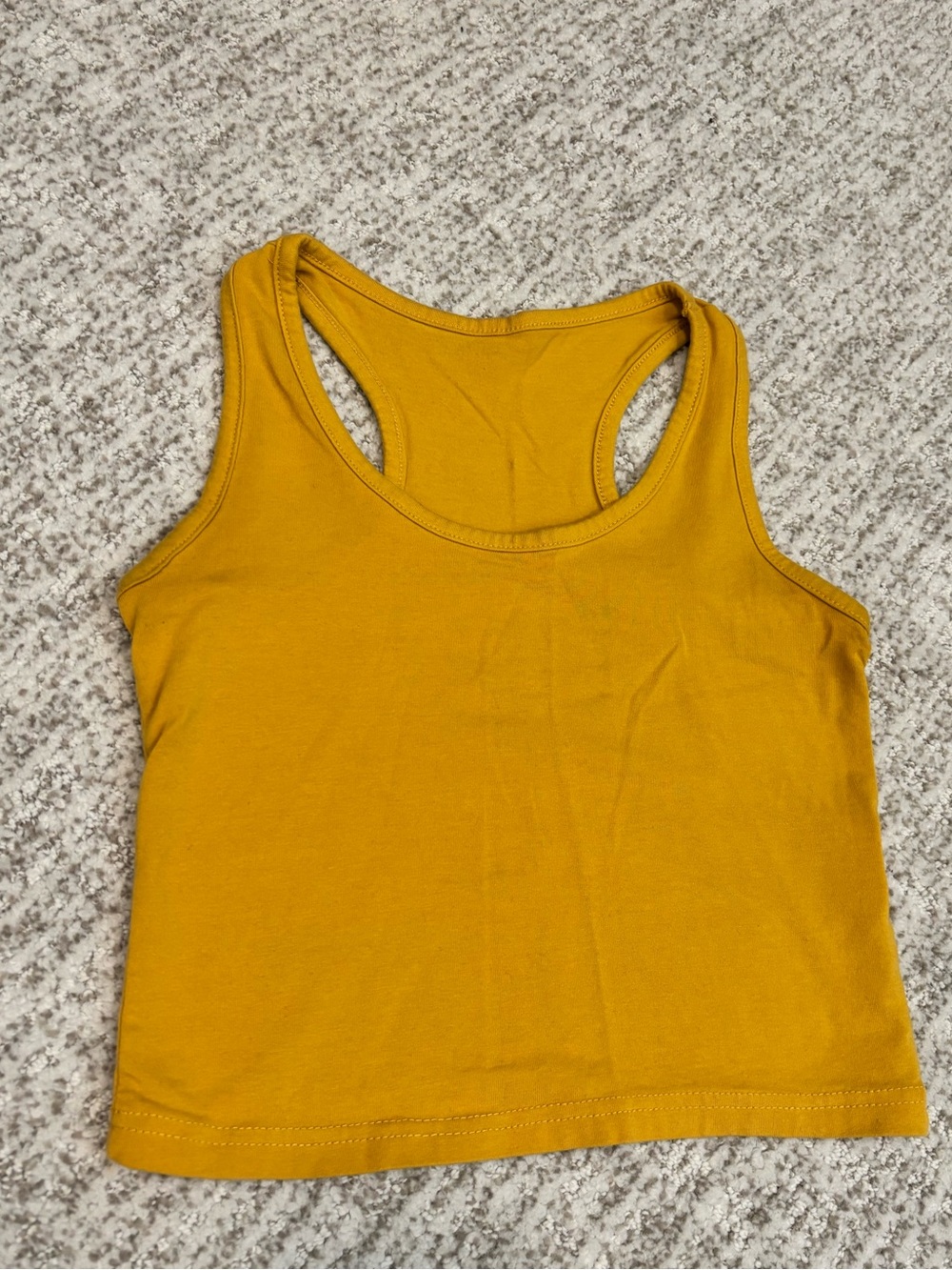 Amazon Women's Mustard Yellow Racerback Tank Top, *Worn 1x*